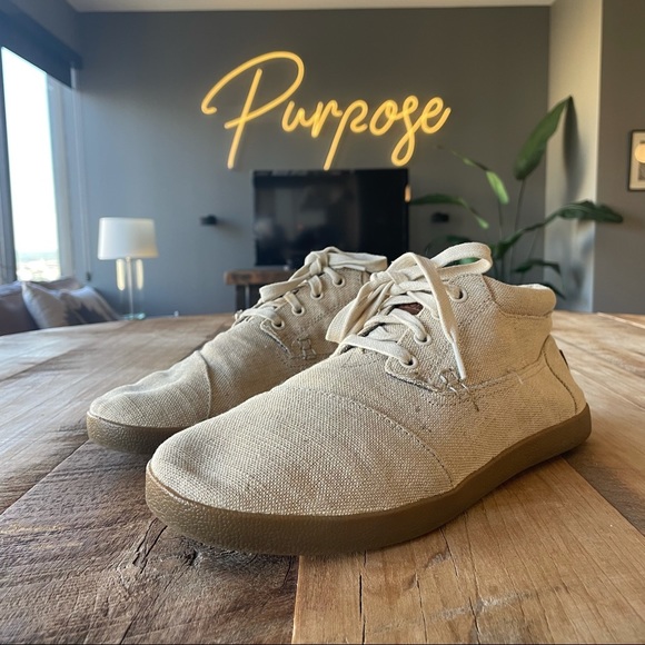 TOMS canvas lace up Alpargata sneakers - Picture 1 of 5